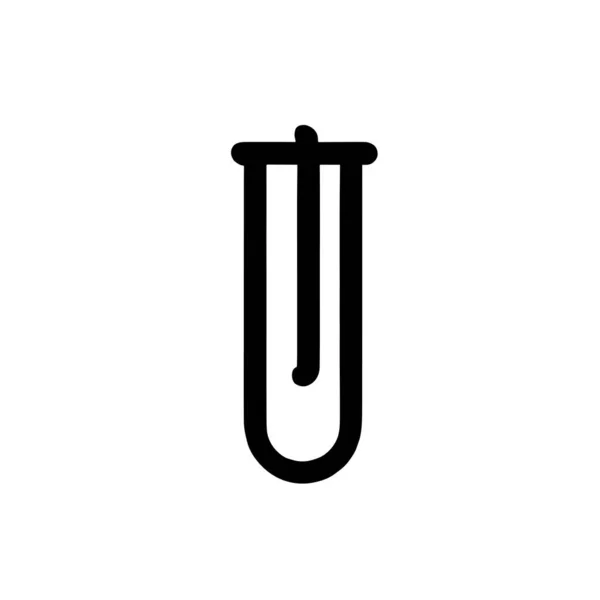 Ilustración Del Logotipo Del Tubo Vidrio Químico — Vector de stock