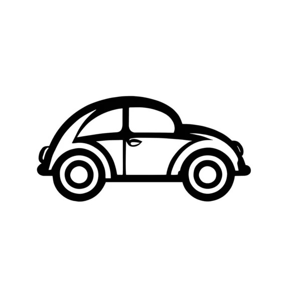 Illustration Logo Scarabée Sur Écran Blanc — Image vectorielle