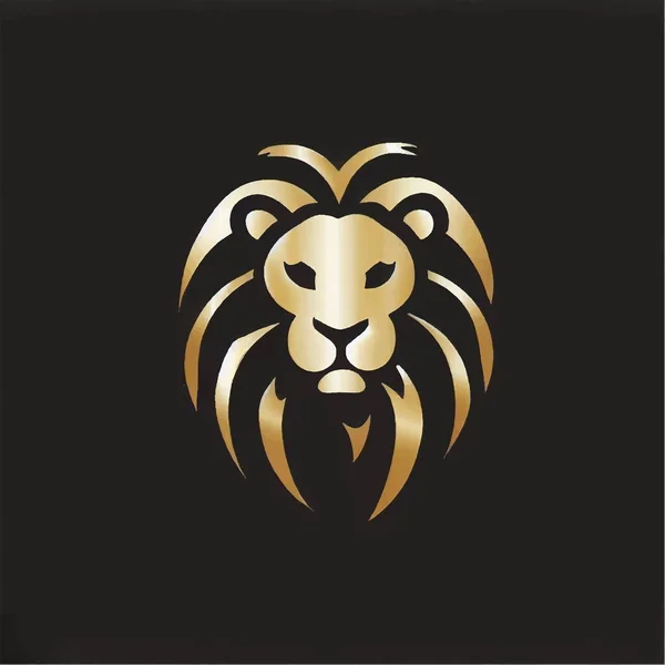 Ilustração Logotipo Leão Para Lojas — Vetor de Stock