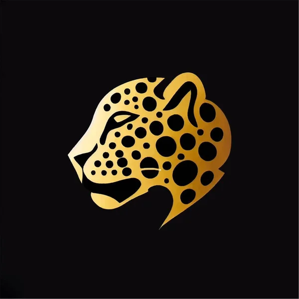 Jaguar Logo Illustratie Een Witte Achtergrond — Stockvector