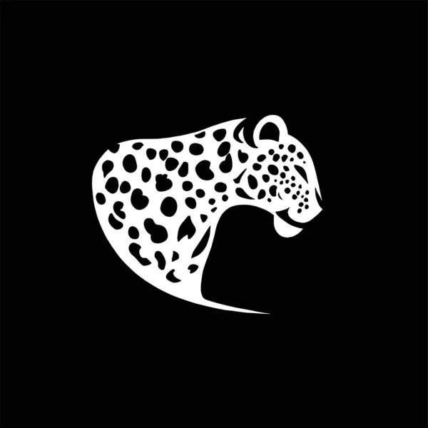 Jaguar Logotipo Ilustração Fundo Branco — Vetor de Stock