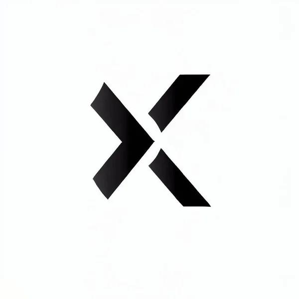 Logotipo da letra X, forma quadrada,: vetor stock (livre de direitos)  612847652