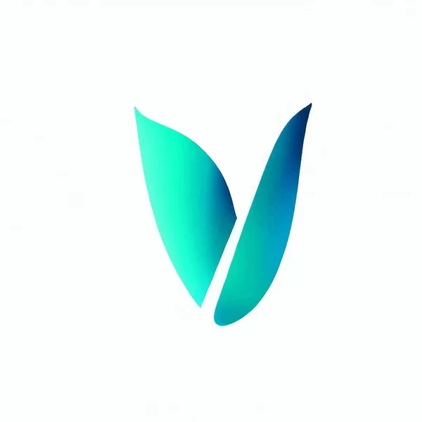 Logo Illustration Letter White Background — Stock Vector