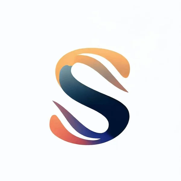 Logo Ilustração Letra Sobre Fundo Branco — Vetor de Stock
