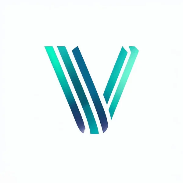 Logo Illustrazione Della Lettera Sfondo Bianco — Vettoriale Stock