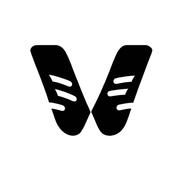Beyaz Arkaplanda Harfinin Logo Çizimi — Stok Vektör