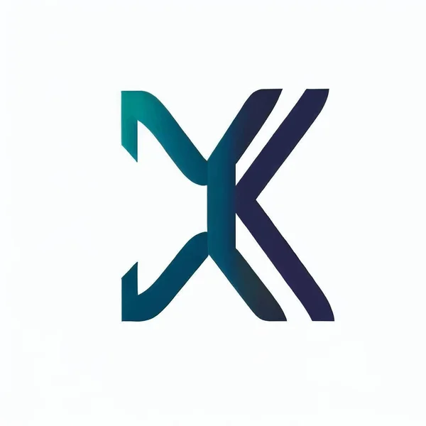Logotyp Illustration Bokstaven Vit Bakgrund — Stock vektor