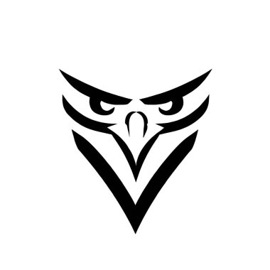 beyaz ekranda kartal simgesi