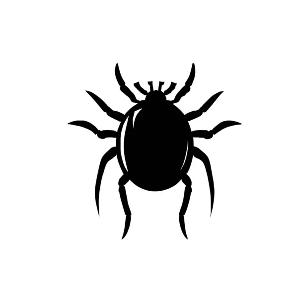Beetle Icon Black Color — Stock Vector