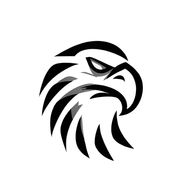 Icône Aigle Sur Écran Blanc — Image vectorielle