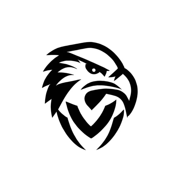 Icono Águila Una Pantalla Blanca — Archivo Imágenes Vectoriales