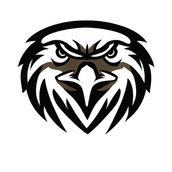 Icono Águila Una Pantalla Blanca — Vector de stock