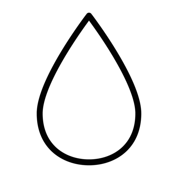 Het Drop Icoon Een Kleine Grafische Weergave Van Een Waterdruppel — Stockvector