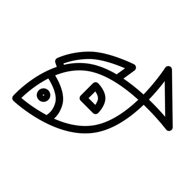 Εικονίδιο Κονσερβοποιημένου Ψαριού Συνήθως Φέρει Ένα Σύμβολο Ψαριού Στην Ετικέτα — Διανυσματικό Αρχείο