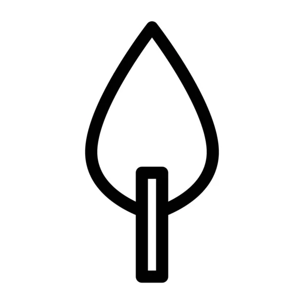 Ikona Stromu Tvaru Kapky Obsahuje Strom Slzovitým Tvarem Představující Strom — Stockový vektor