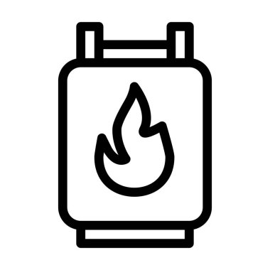 Benzin deposu ikonu gaz depolamak için silindirik bir konteynırı temsil ediyor, genellikle yakıt için. Enerji, güç ve araçlar da dahil olmak üzere çeşitli uygulamalar için yakıt depolamanın önemini sembolize eder. 