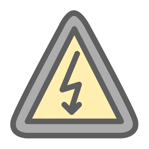 Pastelowa Ikona Znaku Porażenia Prądem Elektrycznym Wyświetla Stylizowany Obraz Osoby — Wektor stockowy