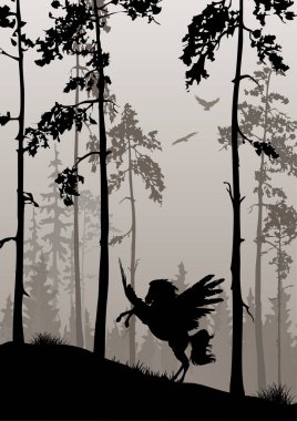 Sisli ormanda Pegasus