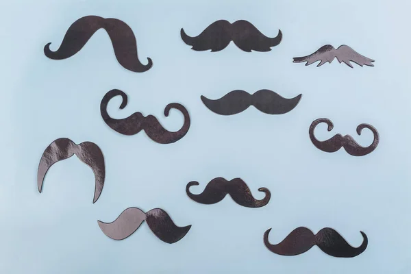 Moustache Noire Symbole Santé Masculine Prévention Suicide Santé Mentale Mois — Photo
