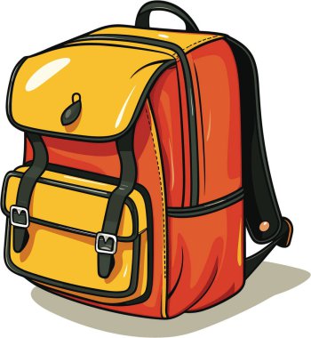 Bir valizin vektör çizimi