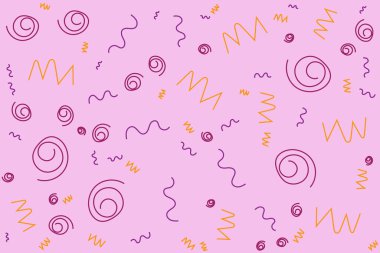 Çizgi karalaması kusursuz desen. Yaratıcı soyut sanat arkaplanı 