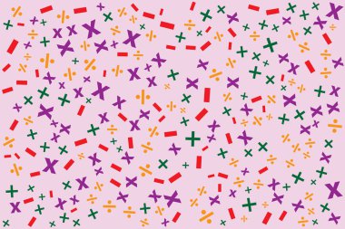 Renkli Noel ağacı deseninin vektör çizimi