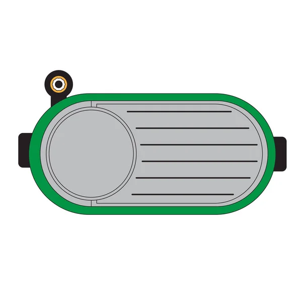 green battery icon, cartoon style
