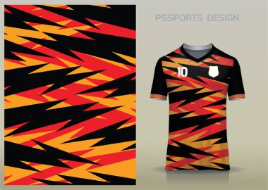 Spor giysi üretiminde ya da arka plan olarak kullanılmak üzere spor gömleği tasarımı