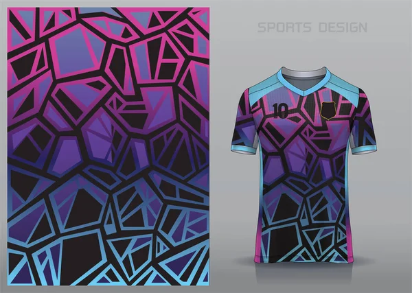 Векторные Спортивные Рубашки Задний План Image Pink Фиолетовый Сетки Крест — стоковый вектор