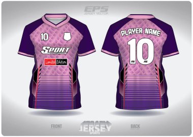 Desen tasarımı, illüstrasyon, spor tişörtü için tekstil arka planı, futbol kulübü için futbol forması modeli. tutarlı ön görünüm