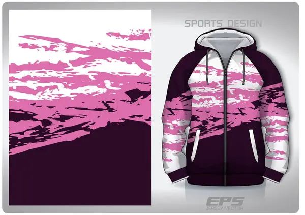 stock vector Vector sports shirt background image.Pink purple salad art pattern design, illustration, textile background for sports long sleeve hoodie, jersey hoodie