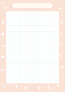 Pastel kağıttan yapılmış şirin bir vektör resmi. 