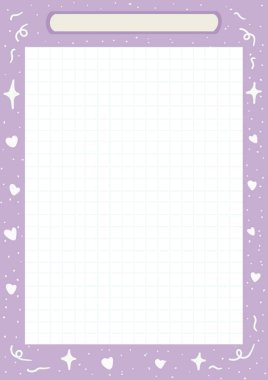 Pastel kağıttan yapılmış şirin bir vektör resmi. 