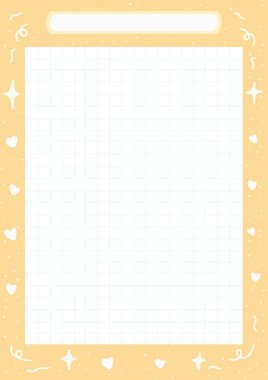 Pastel kağıttan yapılmış şirin bir vektör resmi. 