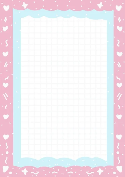 stock image the vector picture with a cute sheet of pastel paper 