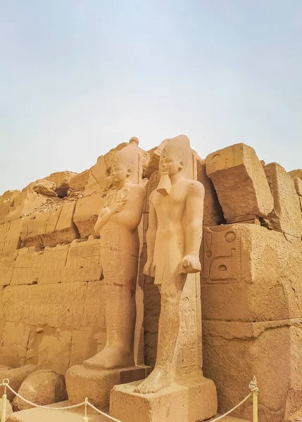 Стародавні Руїни Храму Карнак Луксорі Єгипет Високоякісна Фотографія — стокове фото