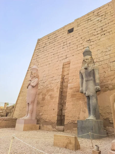 stock image Ancient ruins of Karnak temple in Luxor. Egypt. High quality photo