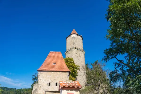 Zvikov Castle Majestic View Historical Zvikov Castle Showcasing Centuries Czech — Stock Photo, Image