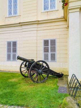 Kynzvart Kalesi yakınlarındaki Canon Kalesi, Çek Cumhuriyeti 'nin ünlü batısındaki Marianske Lazne Marienbad kaplıca kasabası yakınlarında yer almaktadır. Yüksek kalite fotoğraf