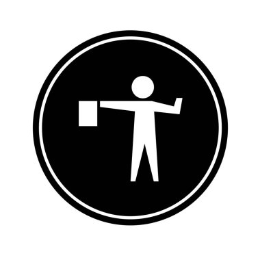 flagger simgesi düz grafik tasarımı