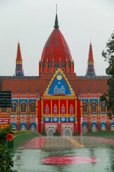 stock image Bandung, Indonesia - July 6, 2024: beautiful colorful palace in tourist attraction, Bandung,