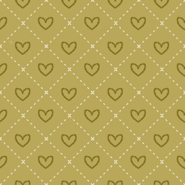 Altın arkaplanda pürüzsüz kalp deseni
