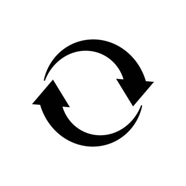 Ok, yenileme, simge güncelleştir. Vektör çizim, düz tasarım.