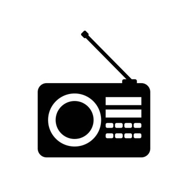 Radyo simgesi vektör tasarım şablonu