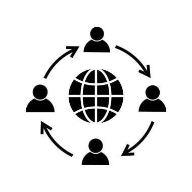 İş ortaklığı grafik tasarımı, logo, web sitesi, sosyal medya, mobil uygulama, ui illüstrasyon için simge vektörü