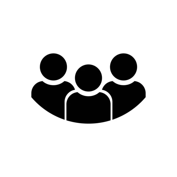 Gruppe Von Menschen Symbol Weißer Hintergrund Vektorbild — Stockvektor