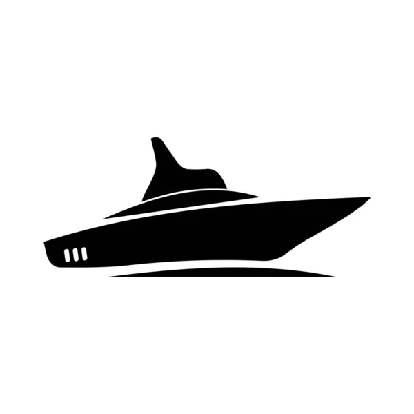 Ізольоване Зображення Значка Яхти Векторний Дизайн Ілюстрації — стоковий вектор
