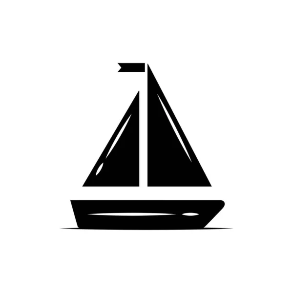 Isolé Image Icône Yacht Illustration Vectorielle — Image vectorielle