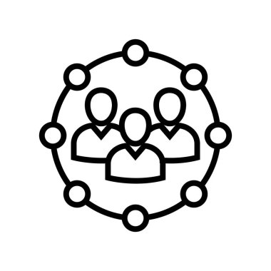 Beyaz arkaplanda izole edilmiş insan simgesi vektörü.