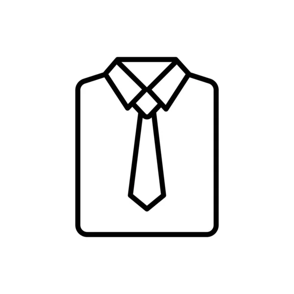 Tie Color Line Black Icon — Stock Vector